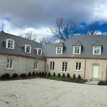 Slate Roof, Copper Gutters and Masonry - Lake Forest IL