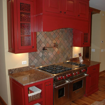 Rustic Red Kitchen