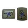 Modern Asian Hand Painted Porcelain Display Dishes