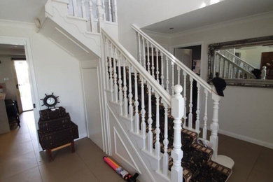 Main Entry, Staircase and gallery renovation - before and after