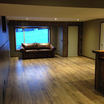 Rustic Royal Oak Basement