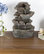 Tabletop Water Fountain With Cascading Rock Waterfall and LED Lights