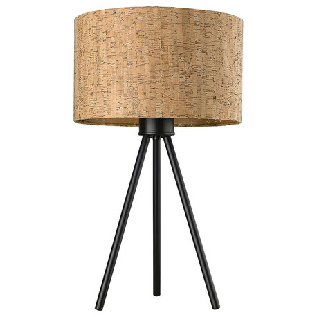 Lisbon 1-Light Matte Black Table Lamp