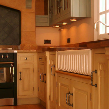 Mediterranean Gothic Framed Kitchen