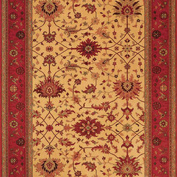 Gem Khorasan Brick Red Area Rug - Area Rugs