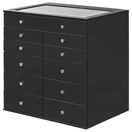 Slaystation Display Chest With Drawers, Pro Black