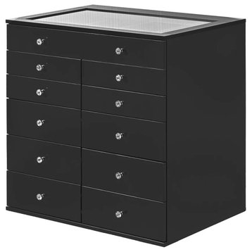 Slaystation Display Chest With Drawers, Pro Black