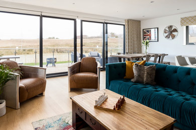Living room - eclectic living room idea in Dorset