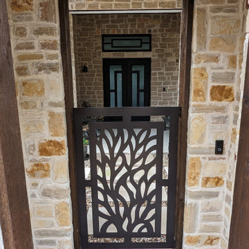 View of front door from the gatehouse