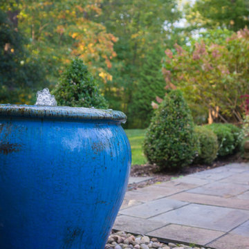 Sandstone Patio and Sandstone Retaining Wall