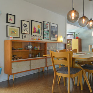 ダラスのミッドセンチュリースタイルのLDKの画像