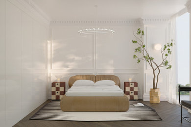 Example of a bedroom design in Miami