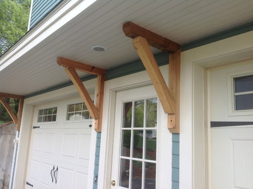 Would you paint these cedar brackets?