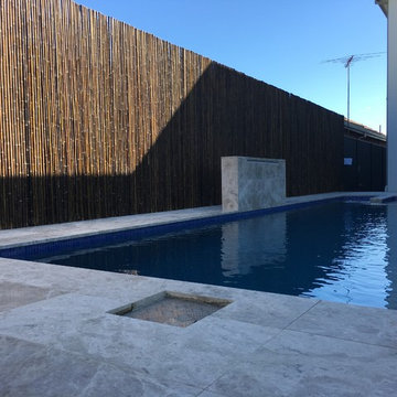 Colorbond Fence Cladding Using Black Bamboo