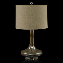 Mornay Champagne Glass & Table Lamp - Table Lamps