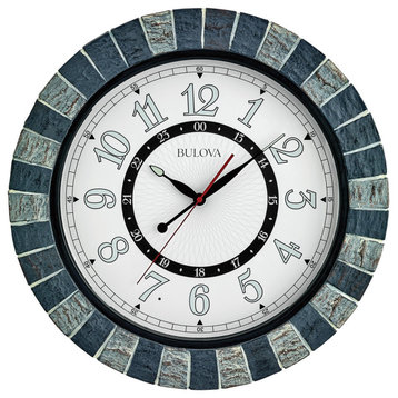 Bulova Clocks C3392 Outdoor, Garden Party lighted dial, patio accessory.