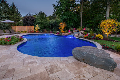 Inspiration for a pool remodel in New York