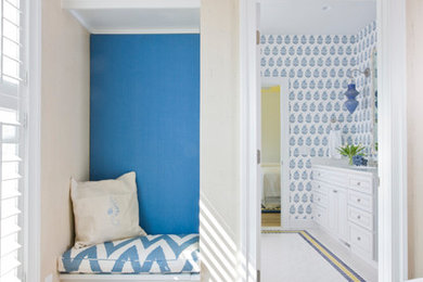 Beach style bedroom photo in DC Metro