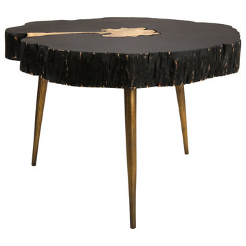 Timber Black and Brass Coffee Table