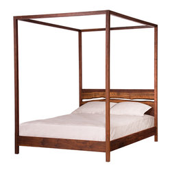 Modern Pencil Post Bed - Furniture