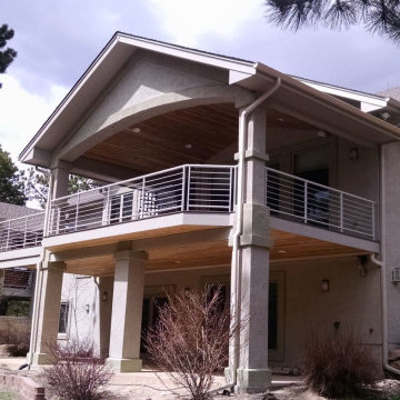 Amazing Deck with Custom Deck Railing