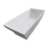 Atlantis - Venzi PietraStone 32 x 71 Man Made Stone Freestanding Bathtub By Atlantis - PietraStone freestanding series style can be interpreted as both, contemporary and classic design allowing full enjoyment of deep soaking comfort.An oasis suddenly appears before you. The aroma of tropical citrus fills the air as you walk slowly towards a pool of pristine water. You hear the therapeutic sound of water flowing into the pool at your feet. Upon entering, you feel the soothing water gently massage your body. While you bathe, slowly the experience overwhelms your senses as you drift away.