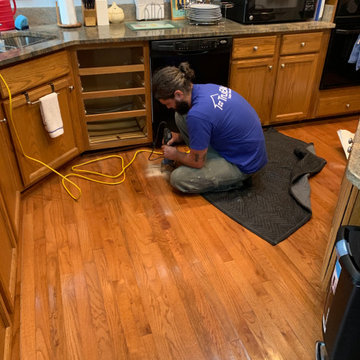 CHRISTMAS KITCHEN DAMAGES AFTER DISHWASHER LEAK