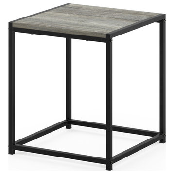 Furinno Camnus Modern Living End Table, French Oak Grey