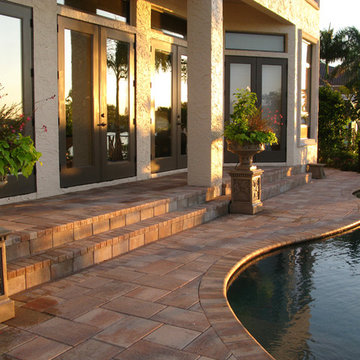 Traditional style waterfront backyard transformation
