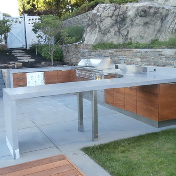 Beach Front Concrete Kitchen