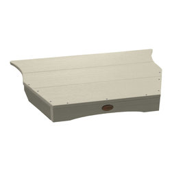 Highwood USA - Adirondack Tete-a-Tete Connecting Table, Whitewash - Outdoor Side Tables