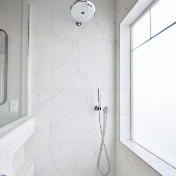 Warm Contemporary Master Bathroom