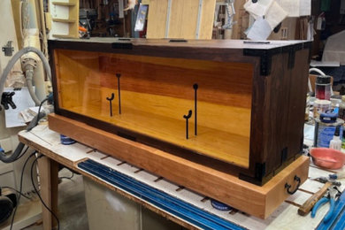 Japanese Tansu Cabinet Hardware for Katana-Bako Crafted by Russell Amos
