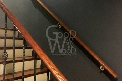 77 Sunrise Avenue Wood Handrail