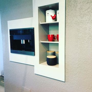 Built-In Miele Coffee System Shelving