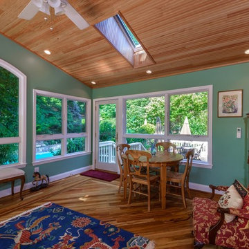 Vienna Transitional Sunroom Garage Addition