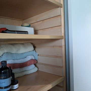 Bathroom converted from a bedroom