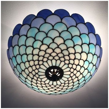 Installing stained glass panels in false ceiling designs