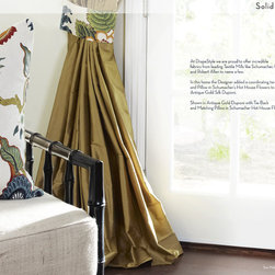 DrapeStyle, Inc. - Custom Drapery in Schumacher Hot House Flowers - Curtains