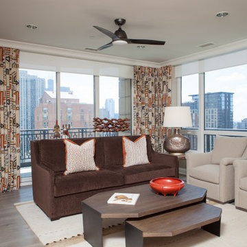 Teak Nesting Tables in Downtown Chicago Condo