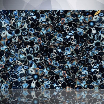Agate blue Flower