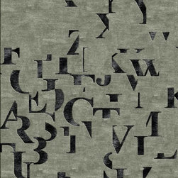 The Times Rug in Gray - Area Rugs