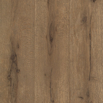 4015-514445 Appalacian Wood Planks Vinyl Non Woven Wallpaper in Brown Gray