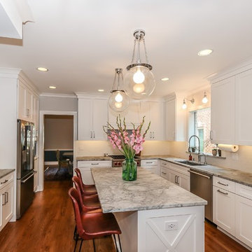 Arlington Heights Simply Defined Transitional White Kitchen