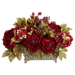Traditional Artificial Flower Arrangements by Bathroom Marketplace