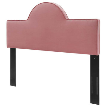 Headboard, Twin Size, Velvet, Pink, Modern Contemporary, Bedroom Master Suite