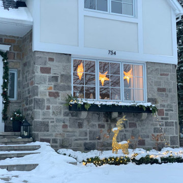 Christmas decoration in Outremont I Soft scandinavian style