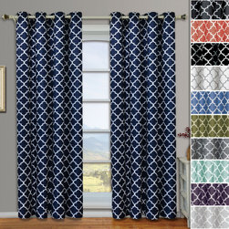 Royal Tradirion - Meridian Room Darkening Grommet Panels, 2PC - Curtains