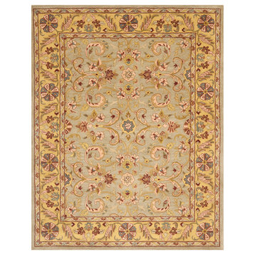 Safavieh Heritage Collection HG924 Rug, Grey/Gold, 5' X 8'