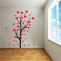 Heart Tree Branch Decal - Wall Decals